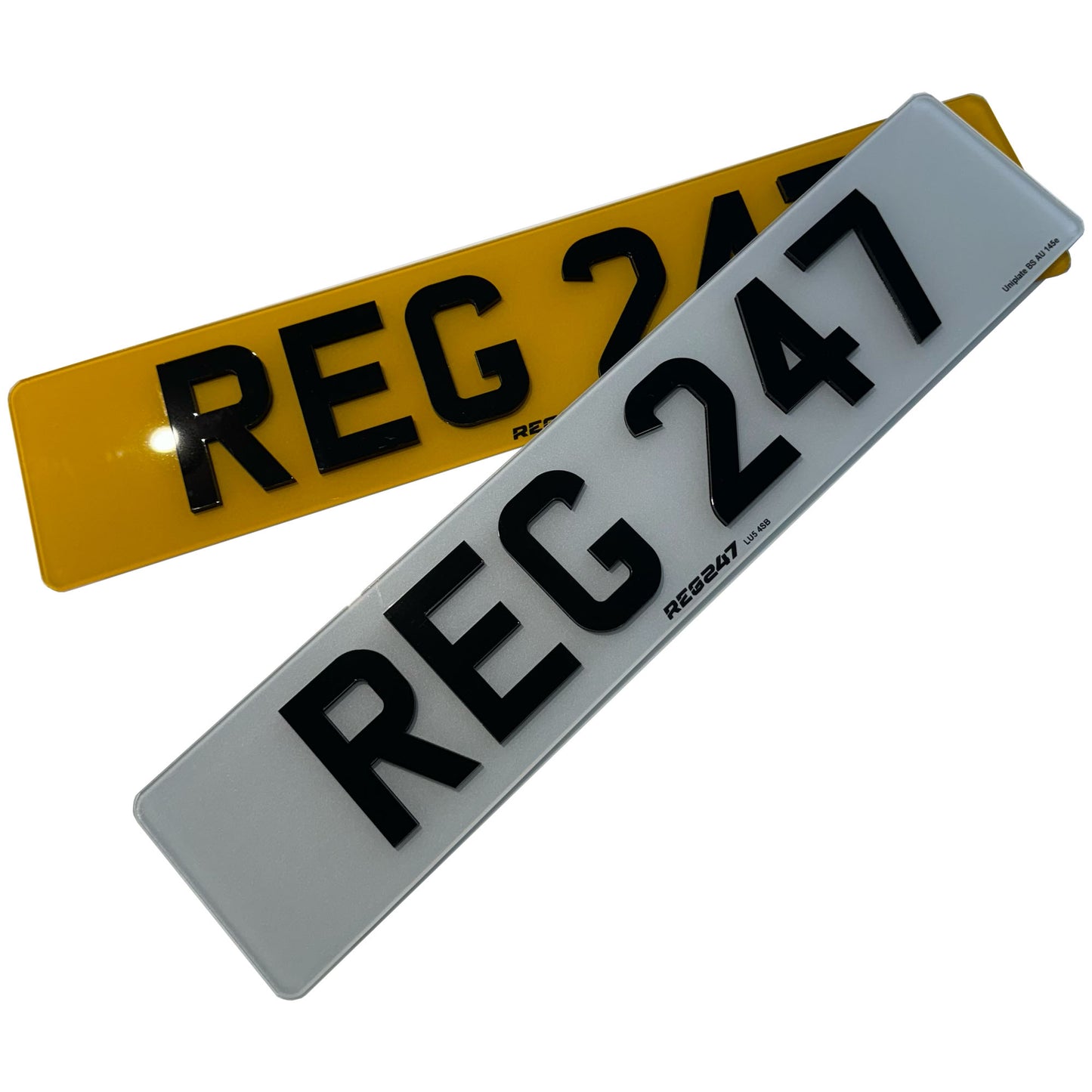 4D Acrylic Number Plates (3mm Raised)