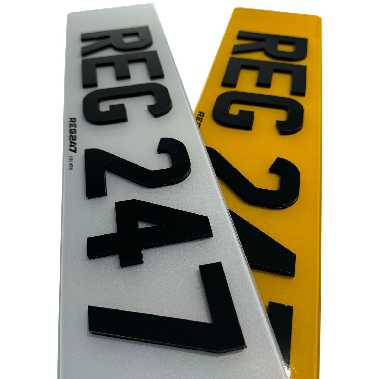 4D Acrylic Number Plates (3mm Raised)