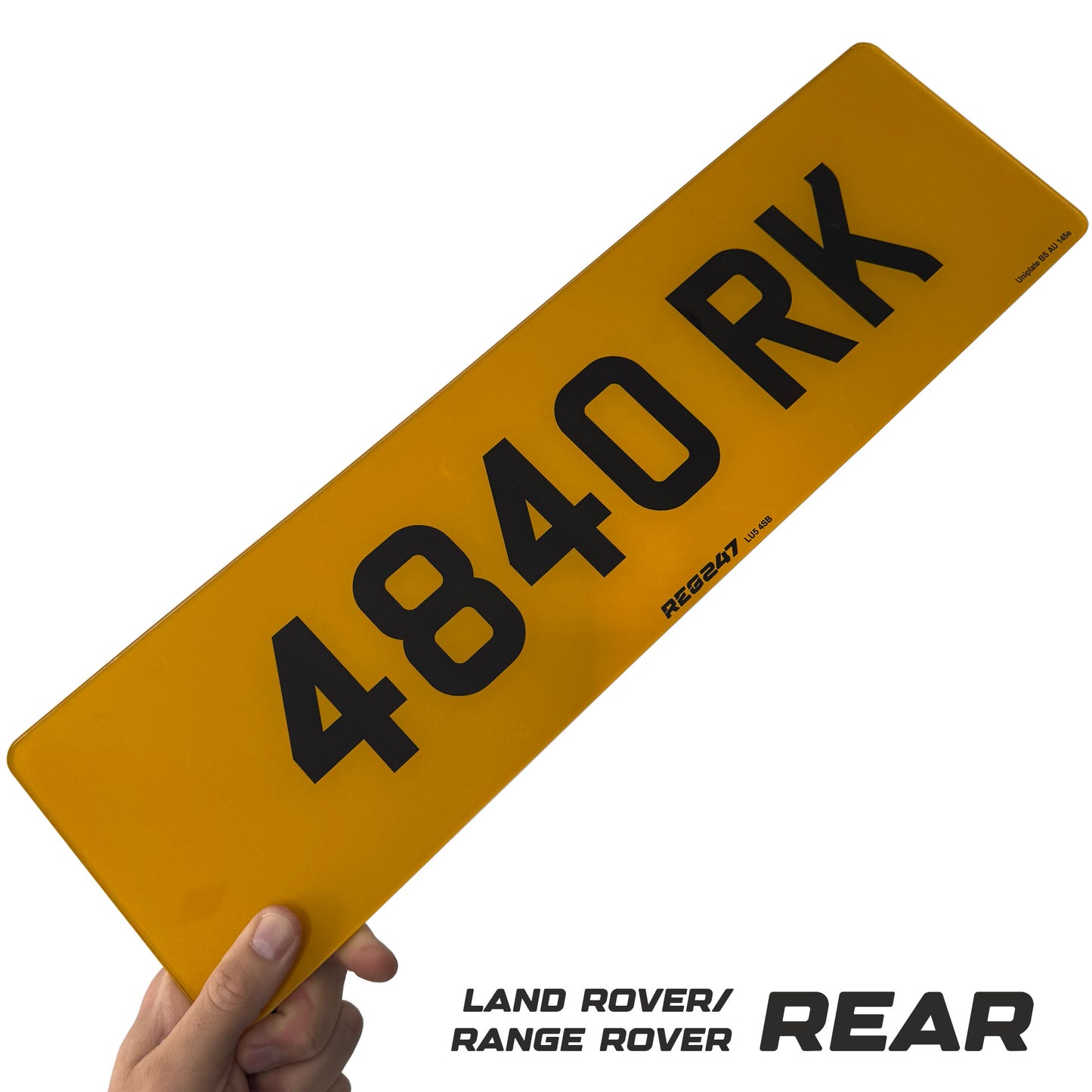 Land Rover / Range Rover Rear Number Plates (533mm x 152mm)