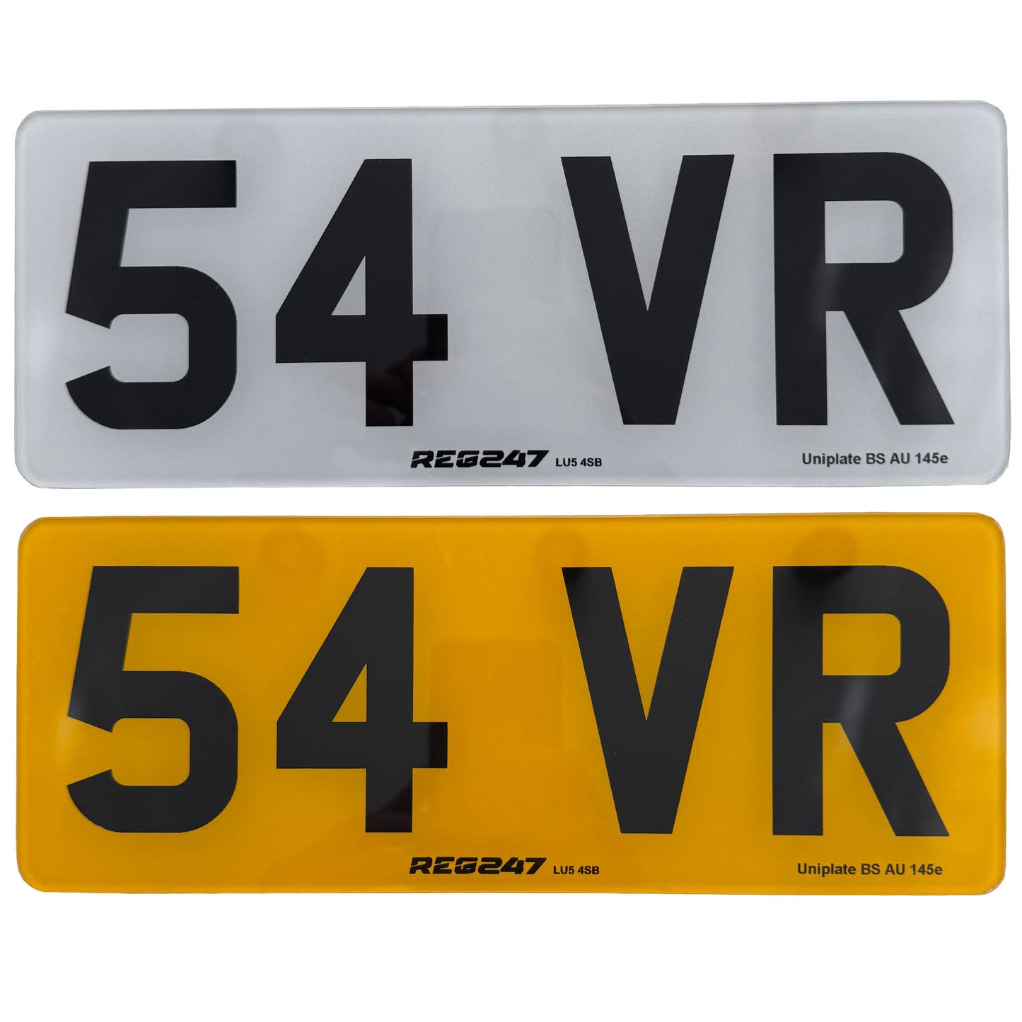 Short Number Plates (Pair)