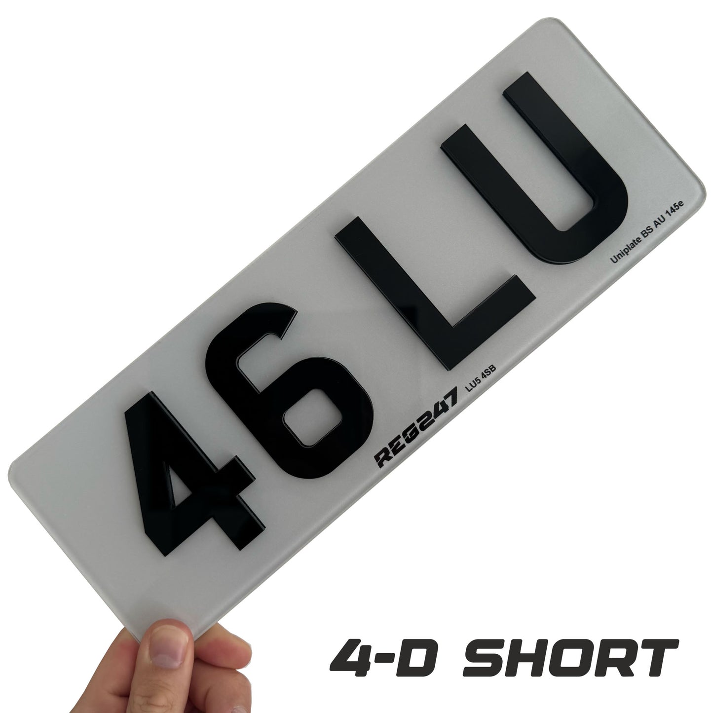 4D Acrylic Number Plates (3mm Raised)