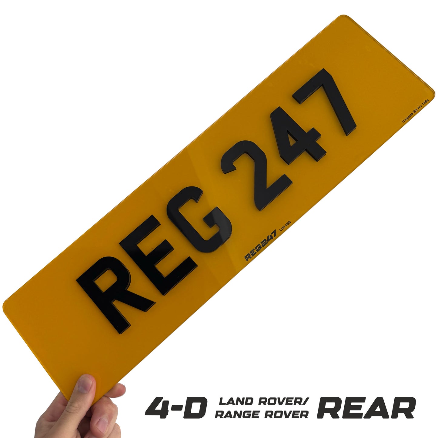 Rear Number Plate (Single)