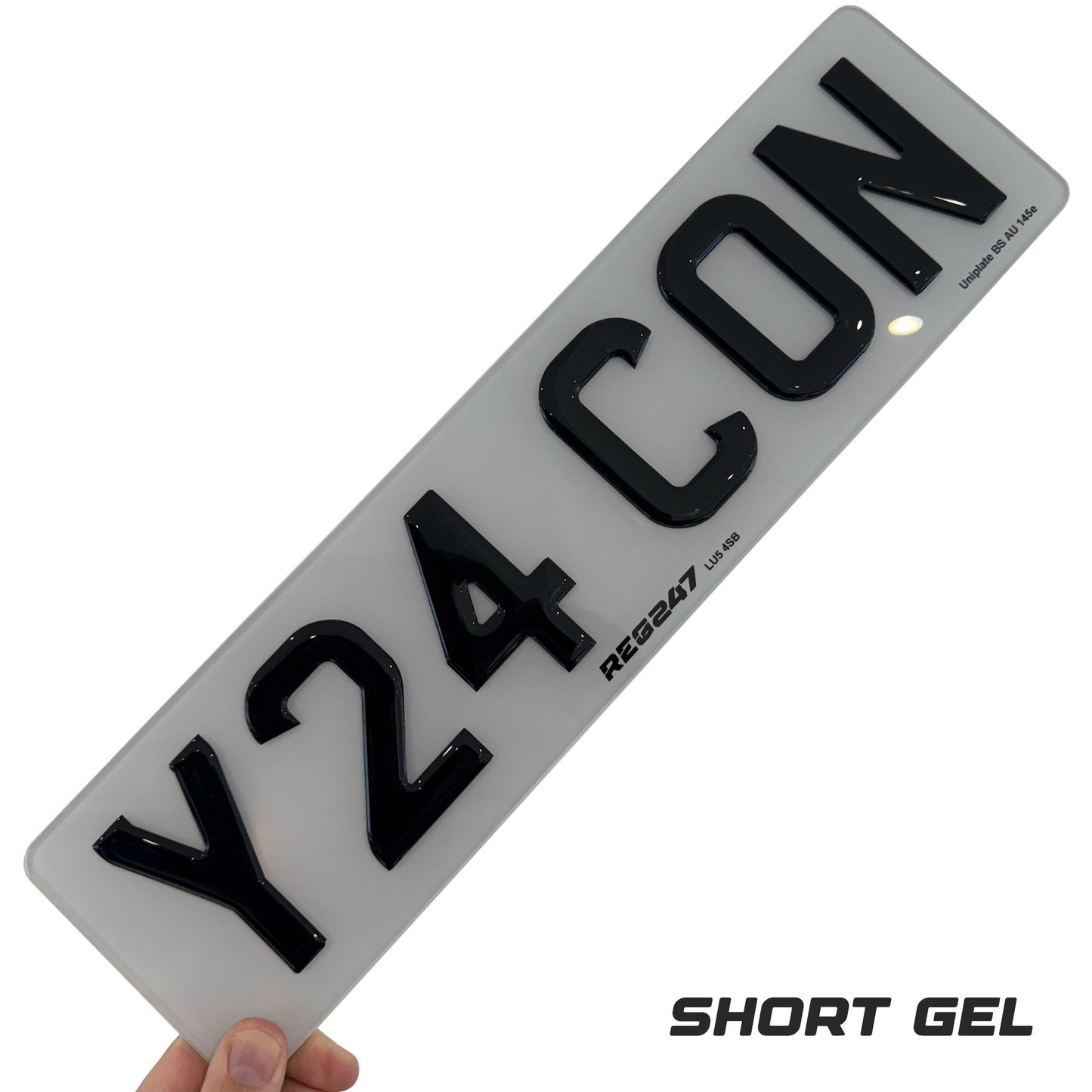 3D GEL Front Number Plate (Single)