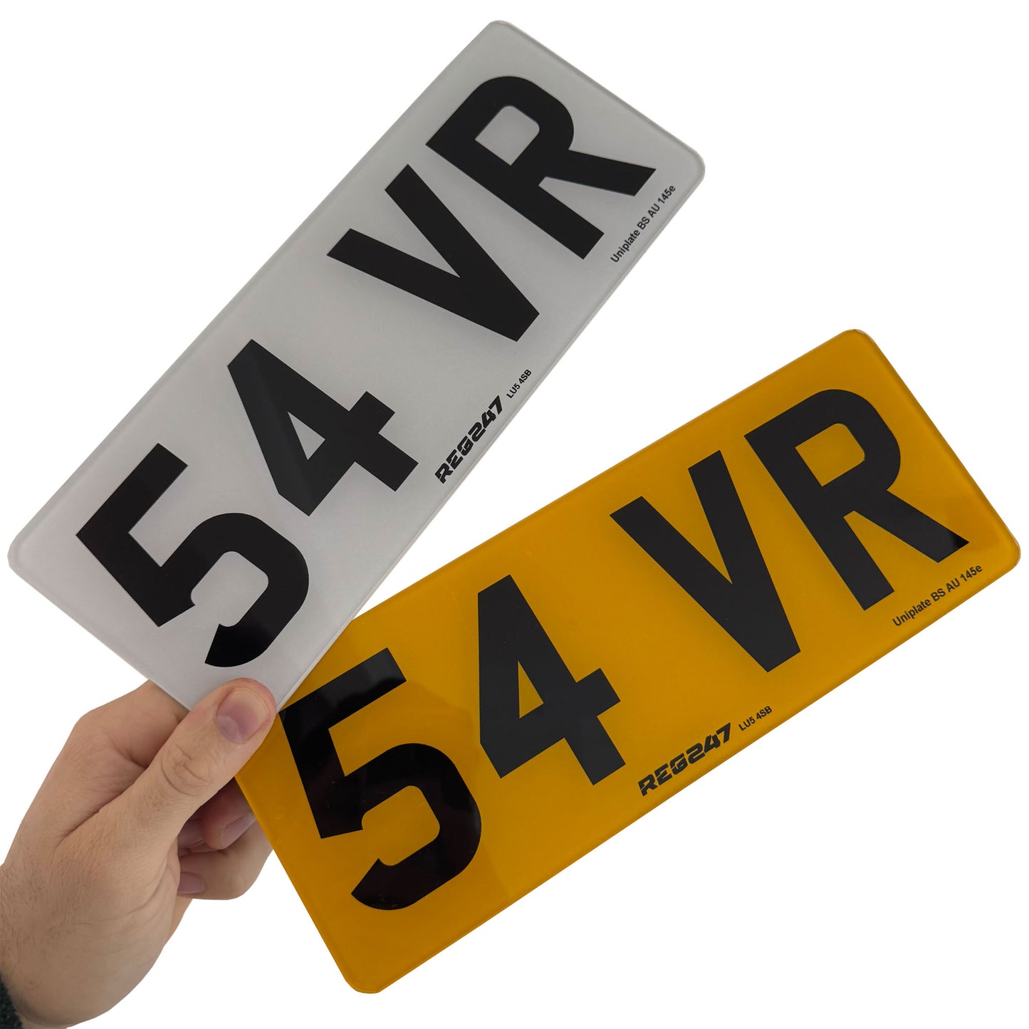 Short Number Plates (Pair)